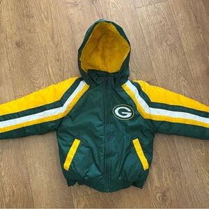 Kids Green Bay Packers Jacket - Green and Yellow